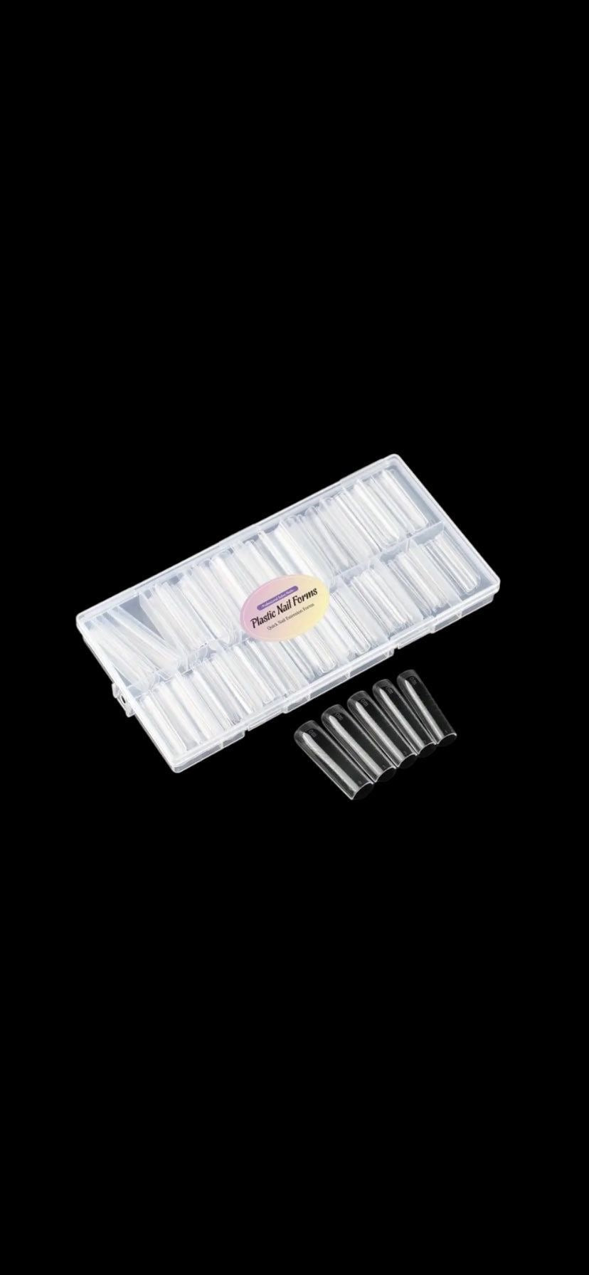 Molde F1 Plastic nail - Quadrado 150 peças