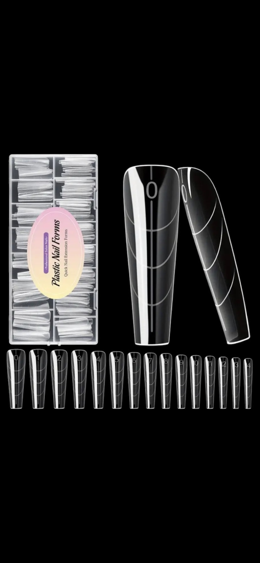 Molde F1 Plastic nail - Mandorla 150 peças