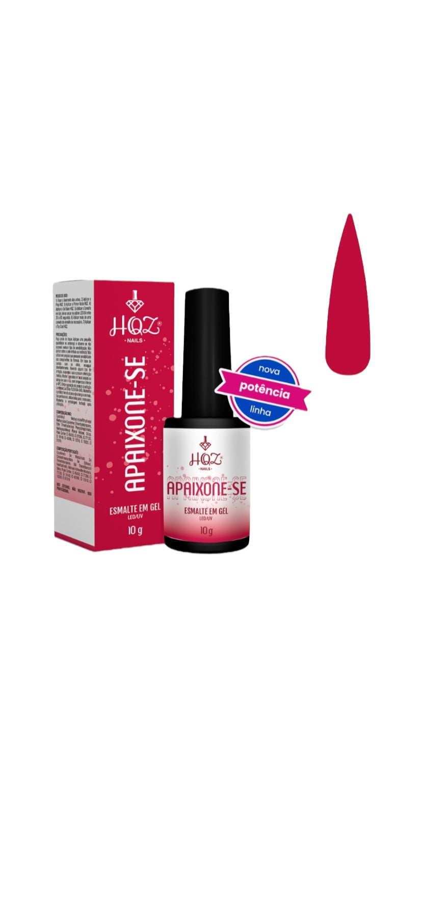 Verniz Gel HQZ Nails 10g - FREE TPO e HEMA